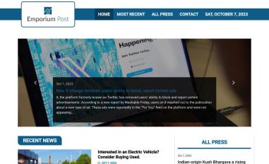 Schermafbeelding van emporiumpost.com