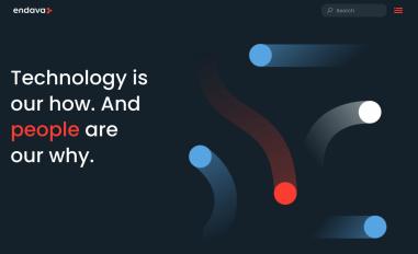 Schermafbeelding van endava.com