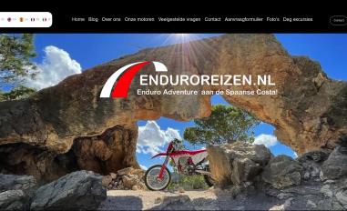 Schermafbeelding van enduroreizen.nl