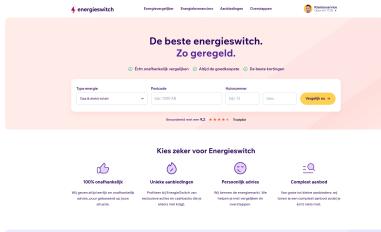 Schermafbeelding van energieswitch.nl