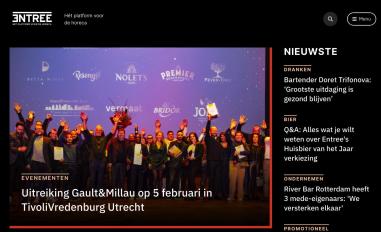 Schermafbeelding van entreemagazine.nl