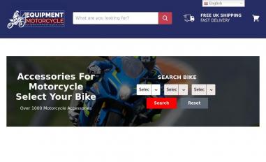 Schermafbeelding van equipment4motorcycle.com