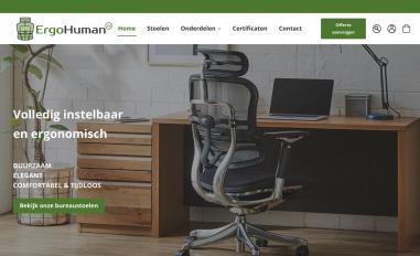 Schermafbeelding van ergohuman.nl