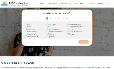 Schermafbeelding van erp-selectie.nl