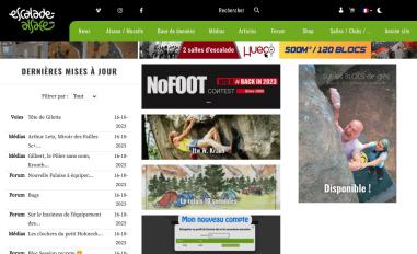 Schermafbeelding van escalade-alsace.com