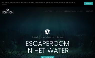 Schermafbeelding van escapepool.nl