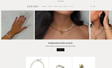 Schermafbeelding van esfari.nl