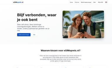 Schermafbeelding van esimopreis.nl