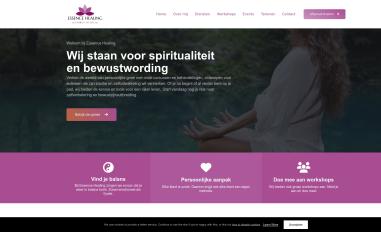 Schermafbeelding van essencehealing.nl