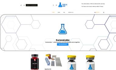 Schermafbeelding van eurexalabs.com