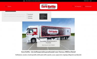 Schermafbeelding van eurokoffie.com