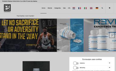 Schermafbeelding van eurosupps.nl