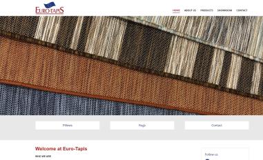 Schermafbeelding van eurotapis.com