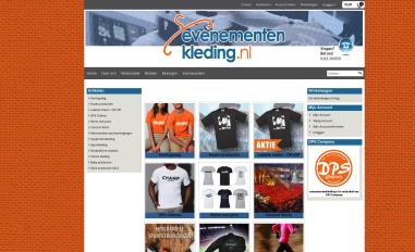 Schermafbeelding van evenementenkleding.nl