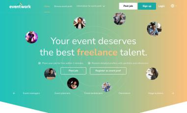 Schermafbeelding van eventwork.com