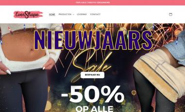 Schermafbeelding van ever-shape.nl