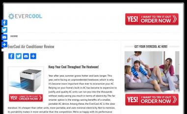 Schermafbeelding van evercoolairconditioner.com