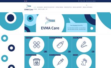 Schermafbeelding van evmacare.nl
