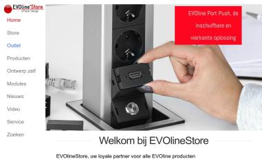 Schermafbeelding van evolinestore.nl