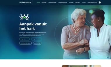 Schermafbeelding van exactzorg.nl