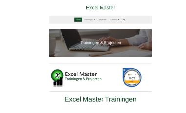 Schermafbeelding van excel-master.nl