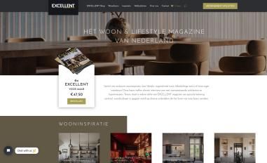 Schermafbeelding van excellentmagazine.nl