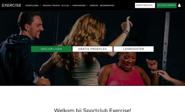 Schermafbeelding van exercise.nl