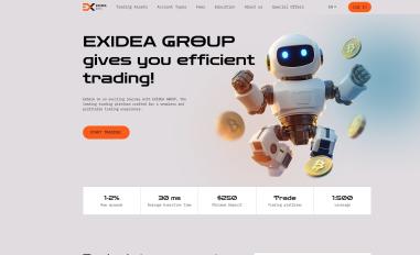 Schermafbeelding van exidea-group.online