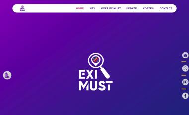 Schermafbeelding van eximust.com
