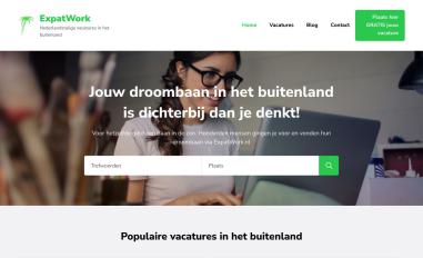 Schermafbeelding van expatwork.nl