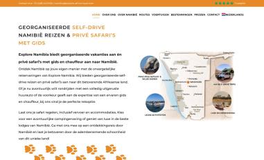 Schermafbeelding van explore-namibia.nl