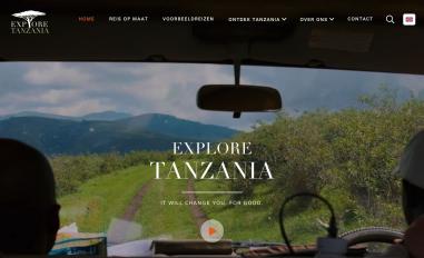Schermafbeelding van exploretanzania.nl