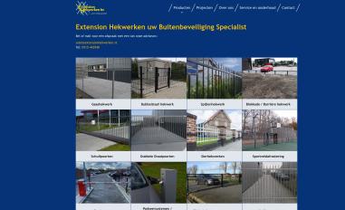 Schermafbeelding van extensionhekwerken.nl