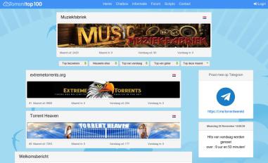 Schermafbeelding van extremetorrents.org