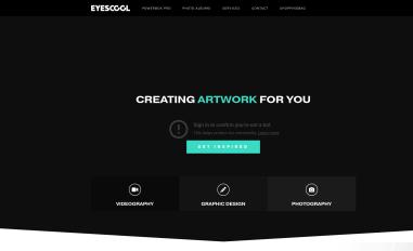 Schermafbeelding van eyescoolproductions.nl