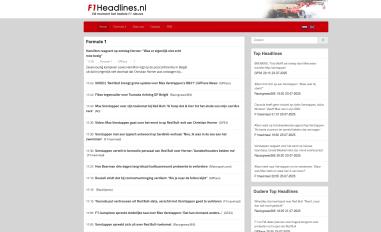Schermafbeelding van f1headlines.nl