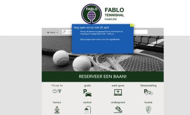 Schermafbeelding van fablotennishal.nl