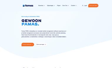 Schermafbeelding van famas.nl