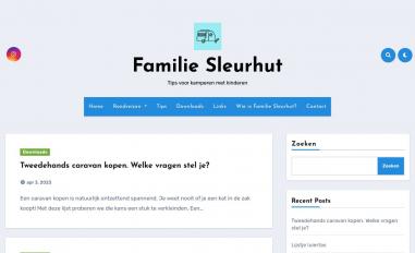 Schermafbeelding van familiesleurhut.nl