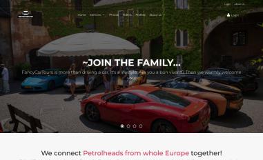 Schermafbeelding van fancycartours.com