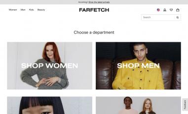 Schermafbeelding van farfetch.com