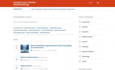 Schermafbeelding van favefy.com