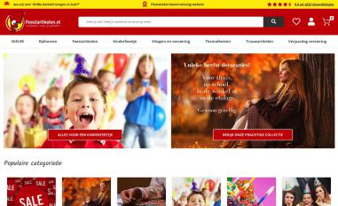 Schermafbeelding van feestartikelen.nl