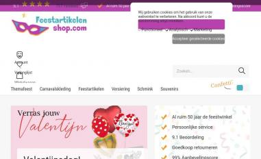 Schermafbeelding van feestartikelenshop.com