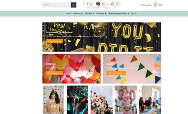 Schermafbeelding van feestenslingers.nl