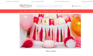 Schermafbeelding van feestfirma.nl