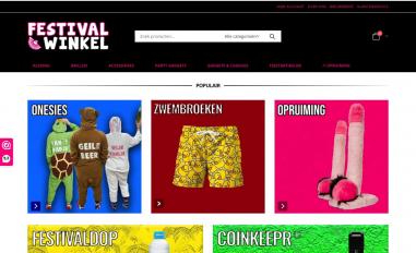 Schermafbeelding van festivalwinkel.nl