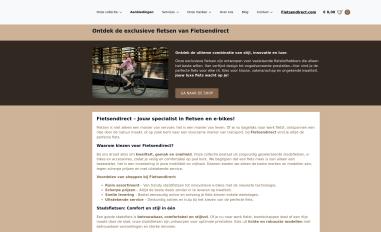 Schermafbeelding van fietsendirect.com