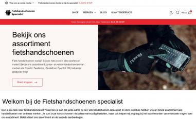 Schermafbeelding van fietshandschoenenspecialist.nl