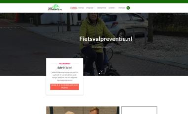 Schermafbeelding van fietsvalpreventie.nl